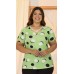 034149-  Blusa Ramany Estampa Verde Poá